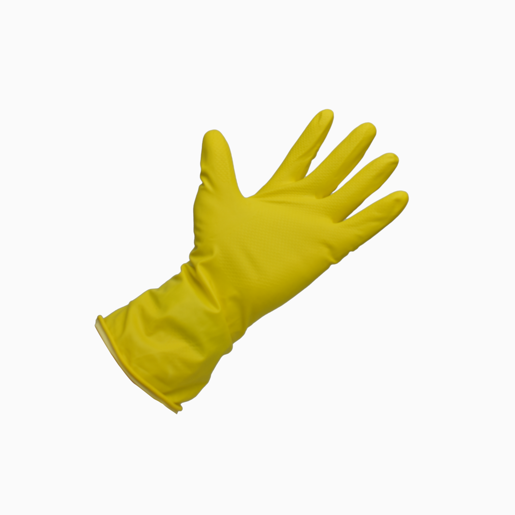 FLOCK LINED HOUSEHOLD GLOVES YELLOW